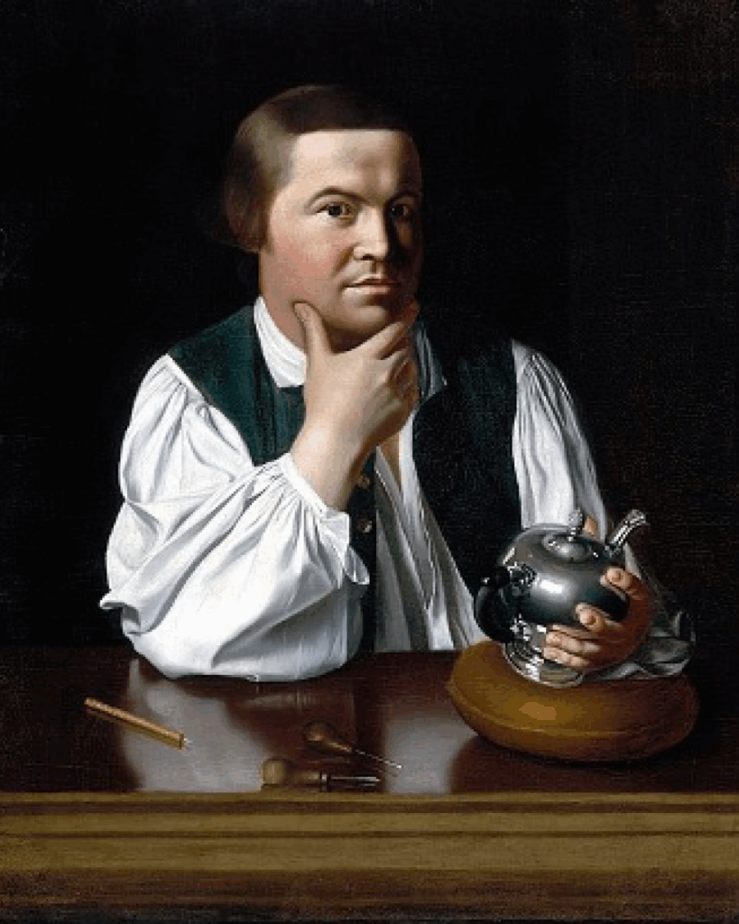 Historic painting of Paul Revere