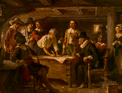 The “Mayflower Compact” Is Signed at Cape Cod, and a New Form of Government Is Established in North America