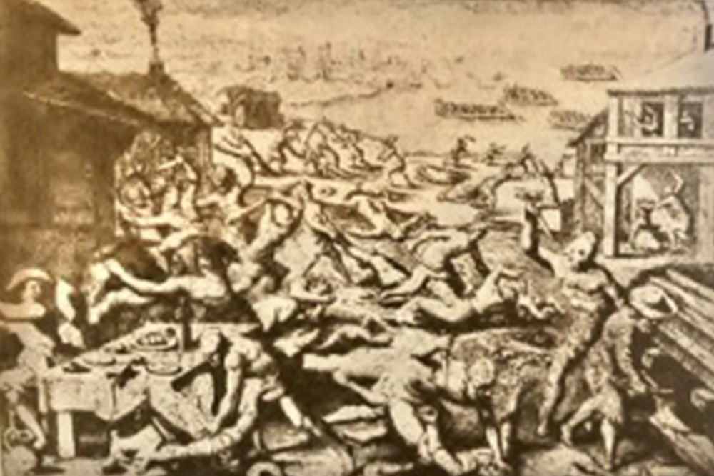 the Jamestowne Colony Is Decimated by an Indian Attack