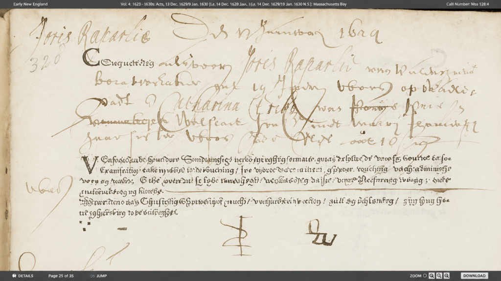 marriage record of Catalina Trico and Joris Jansen Rapelle, January 13, 1624 in Amsterdam