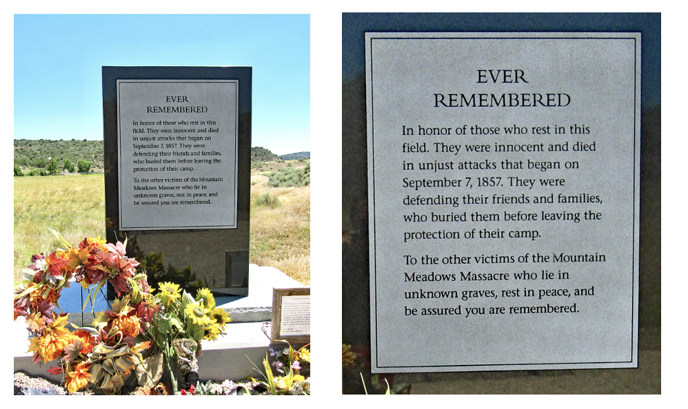 a monument can be found at Mountain Meadows