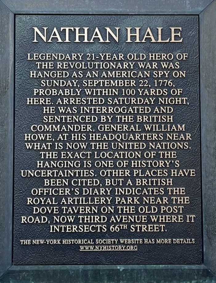 Nathan Hale memorial