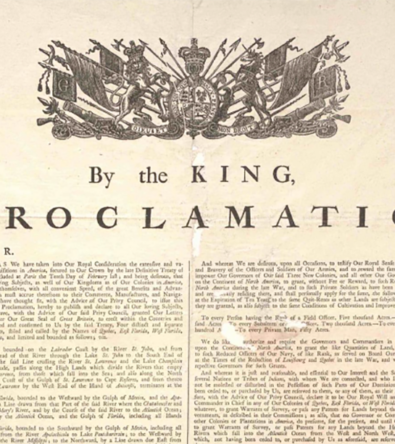 The Proclamation of 1763